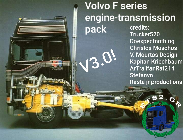 Volvo F series engine-transmission pack V3.0